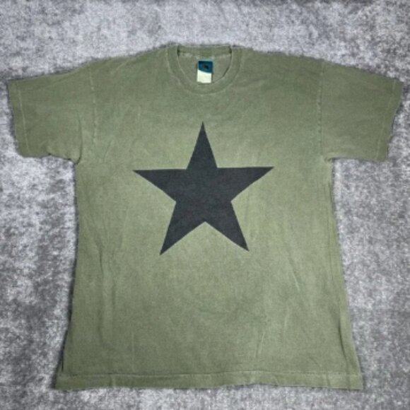 1995 R.E.M. Monster Shirt XL Green Star REM True Vintage Fruit of the‎ Loom - Picture 1 of 10